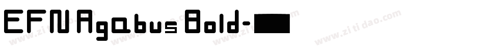 EFN Agabus Bold字体转换